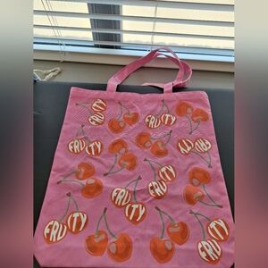 Skinny Dip Pink Red Fruity Cherry Carry Bag